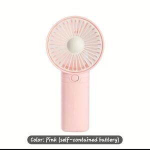 NEW Portable Pink Handheld Fan
